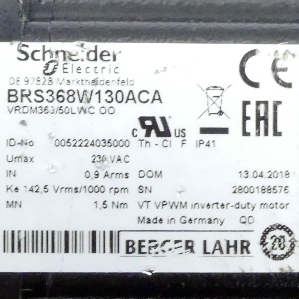 Produktfoto 2 von SCHNEIDER ELECTRIC 3-Phasen Schrittmotor BRS368W130ACA VRDM368/50 LWCOO