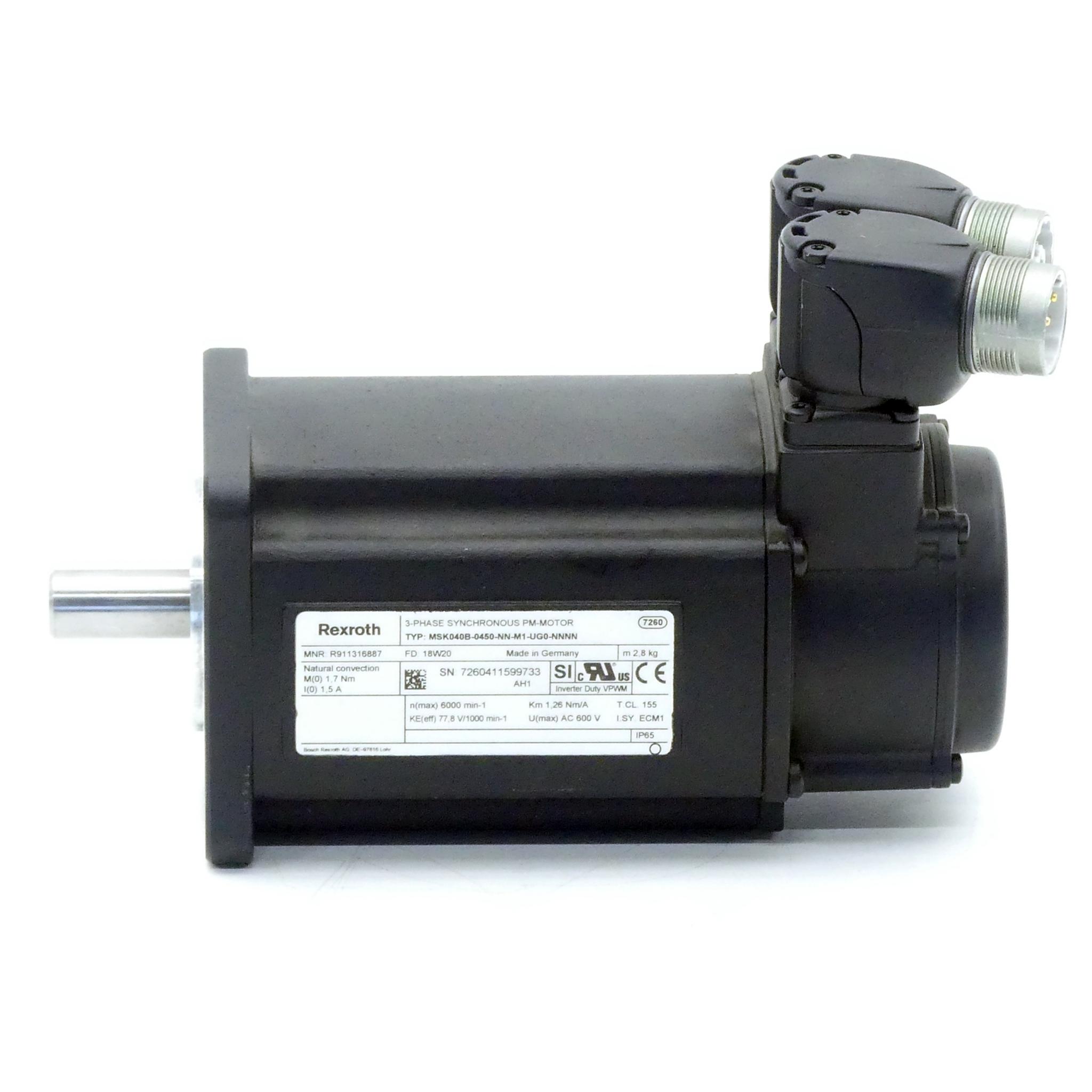 Produktfoto 5 von REXROTH Servomotor MSK040B-0450-NN-M1-UG0-NNNN