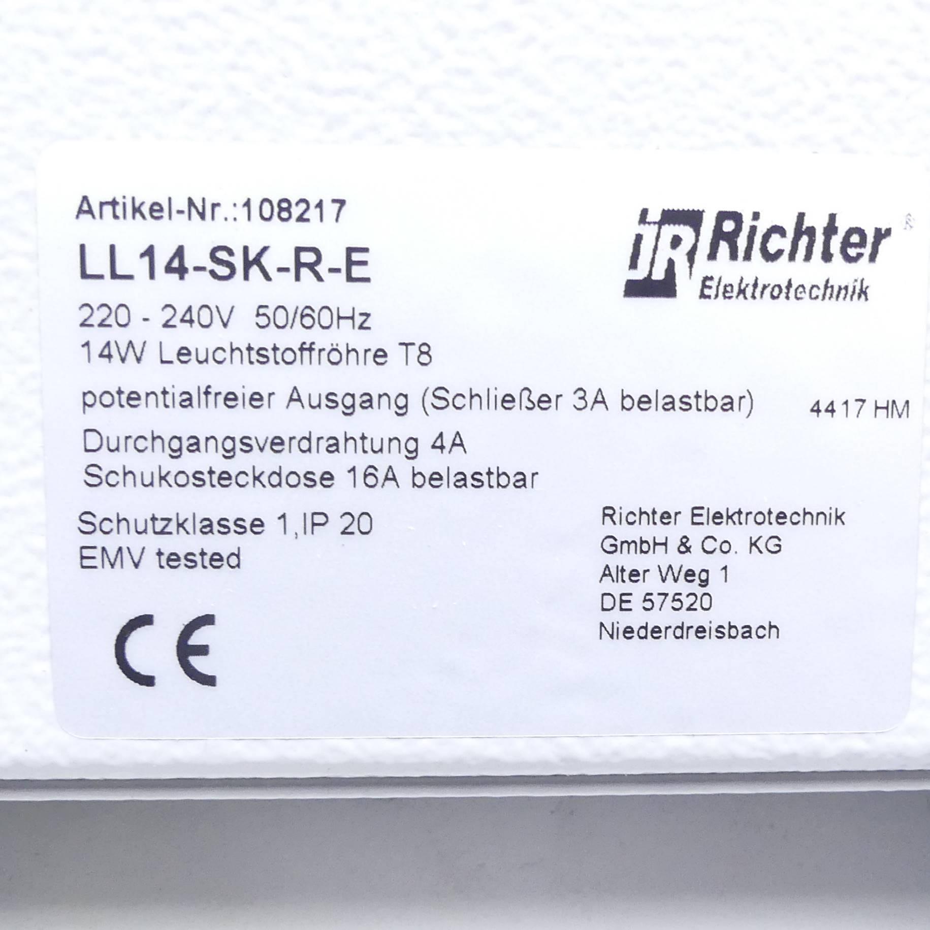 Produktfoto 2 von RICHTER ELEKTROTECHNIK Schaltschrankleuchte