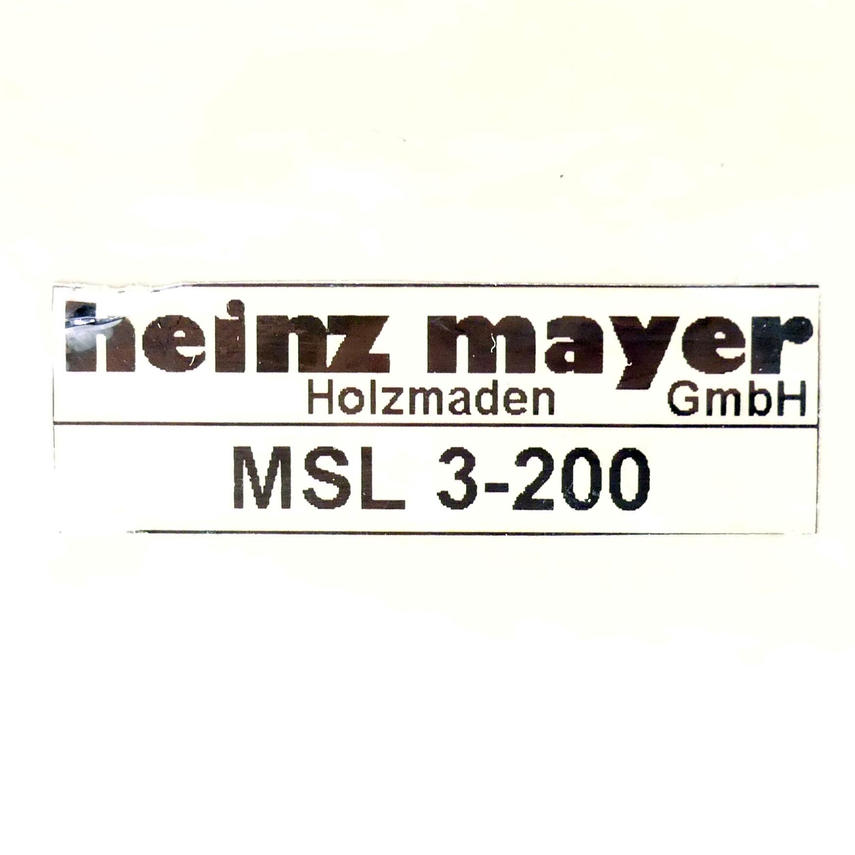 Produktfoto 2 von HEINZ MAYER Lineareinheit MSL 3-200