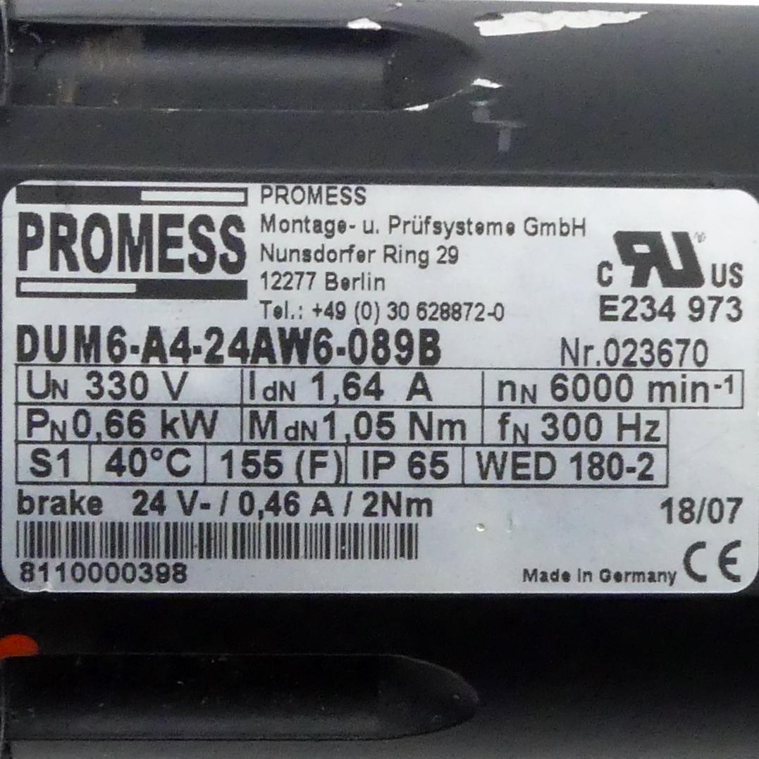 Produktfoto 2 von PROMESS Servomotor DUM6-A4-24AW6-089B