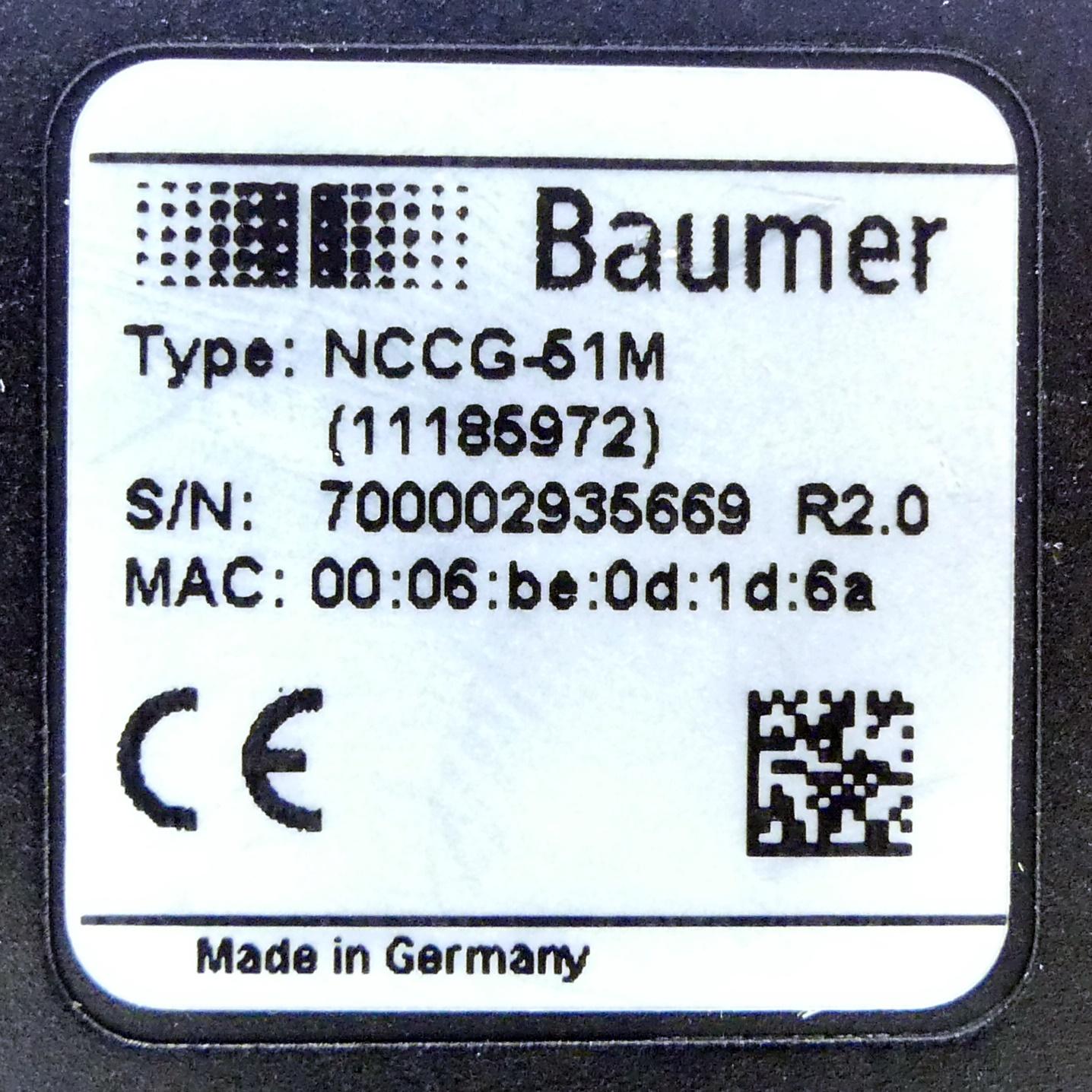 Produktfoto 2 von BAUMER Industriekamera