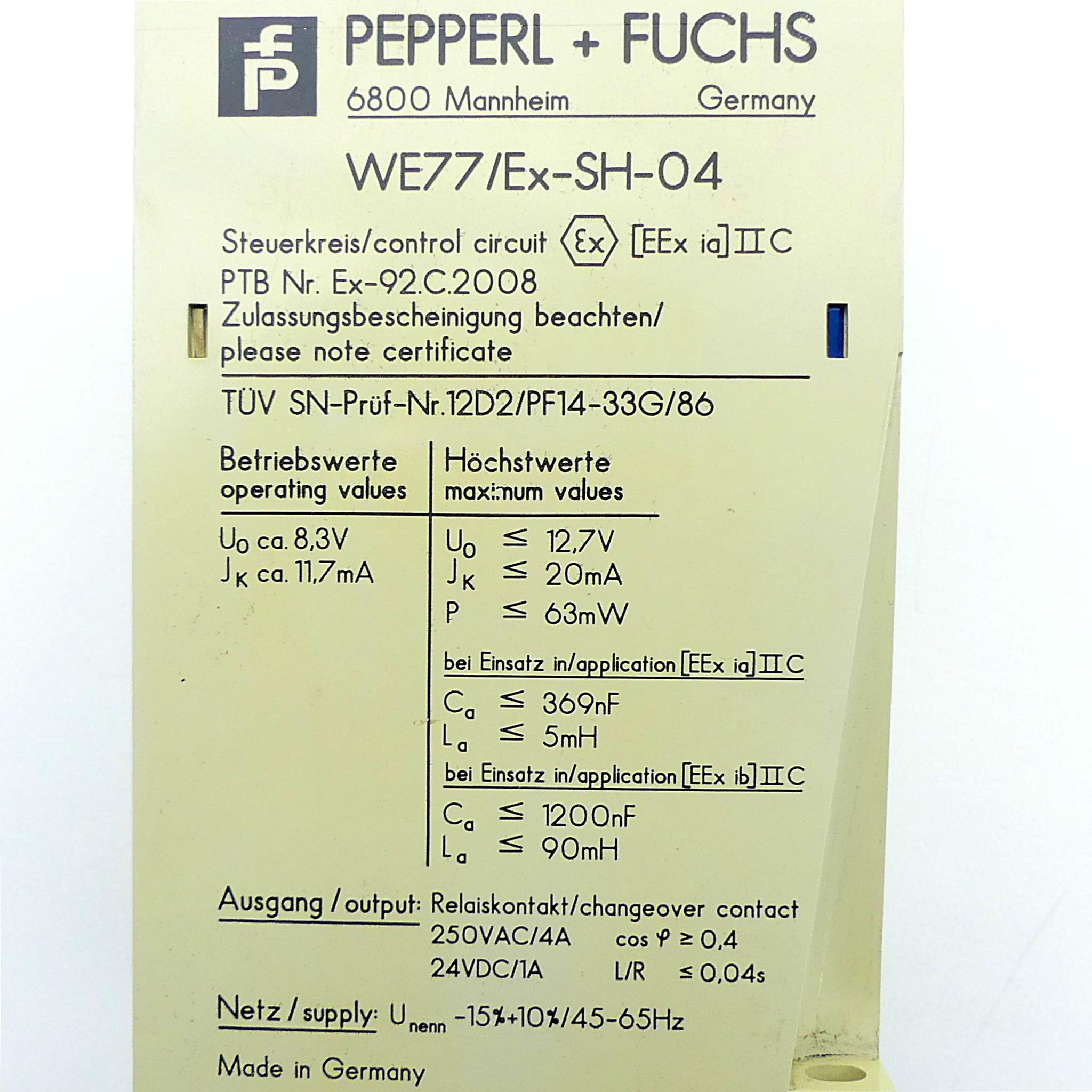 Produktfoto 2 von PEPPERL+FUCHS Schaltverstärker 15673