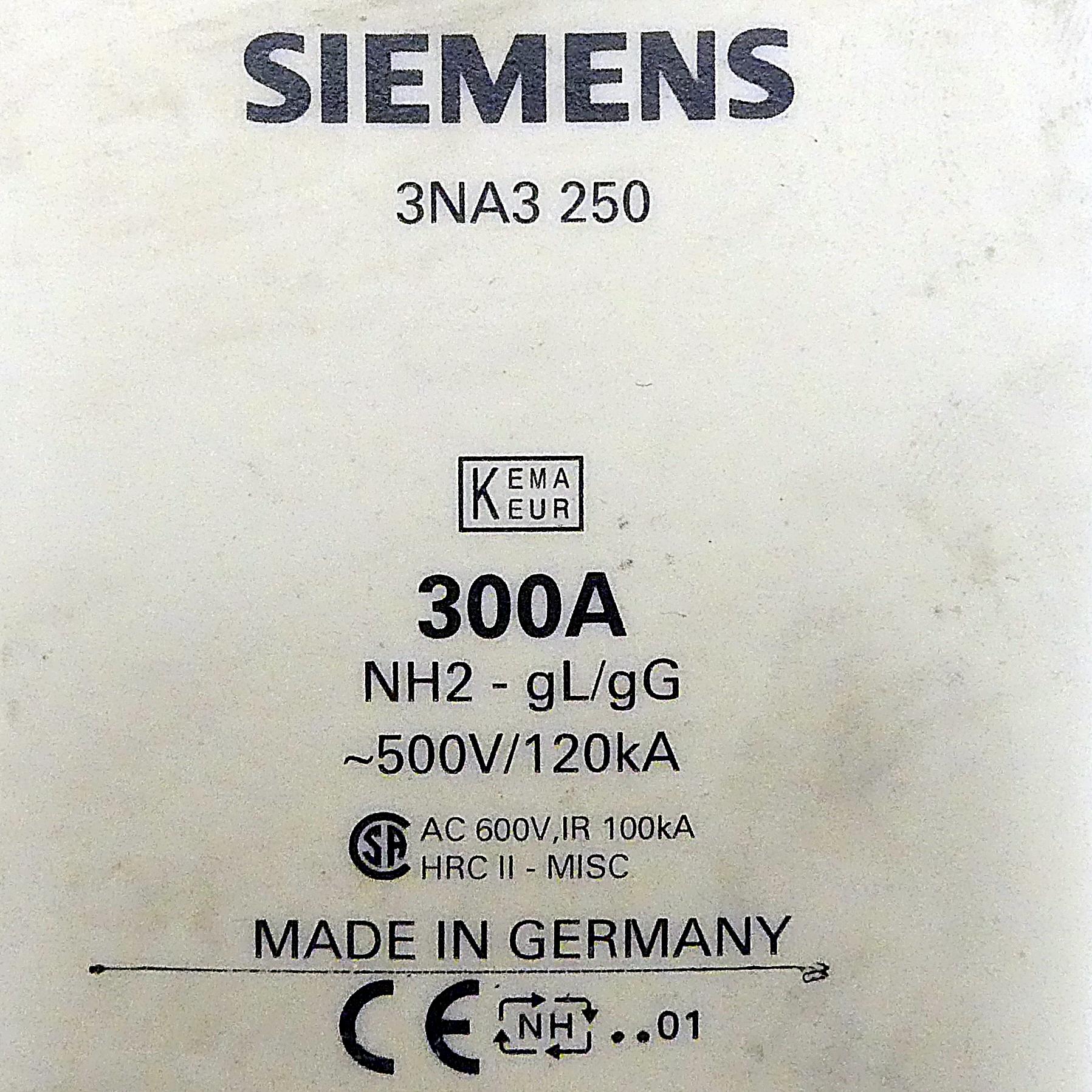 Produktfoto 2 von SIEMENS Sicherungseinsatz NH2-gL/gG