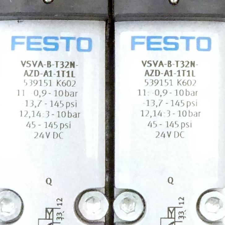 Produktfoto 2 von FESTO Magnetventil mit Verkettungsplatte 32N-AZD-A1-1T1L; VABV-S4-1HS-G14-2T2