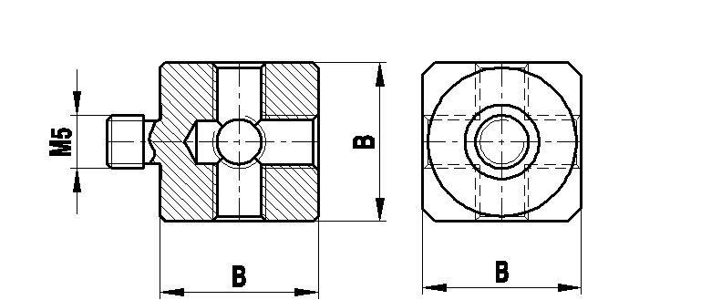 M5 Aluminiumwürfel, 7,5 g, für Zeiss Anwendungen