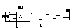 M5 rostfreier Stahl, Digitalisieraufnahme, L 119 mm, für Zeiss Anwendungen