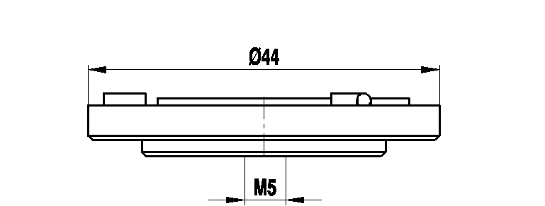 M5 Aluminium Wechselteller für dynamische Prismo Systeme , 144 g, für Zeiss Anwendungen