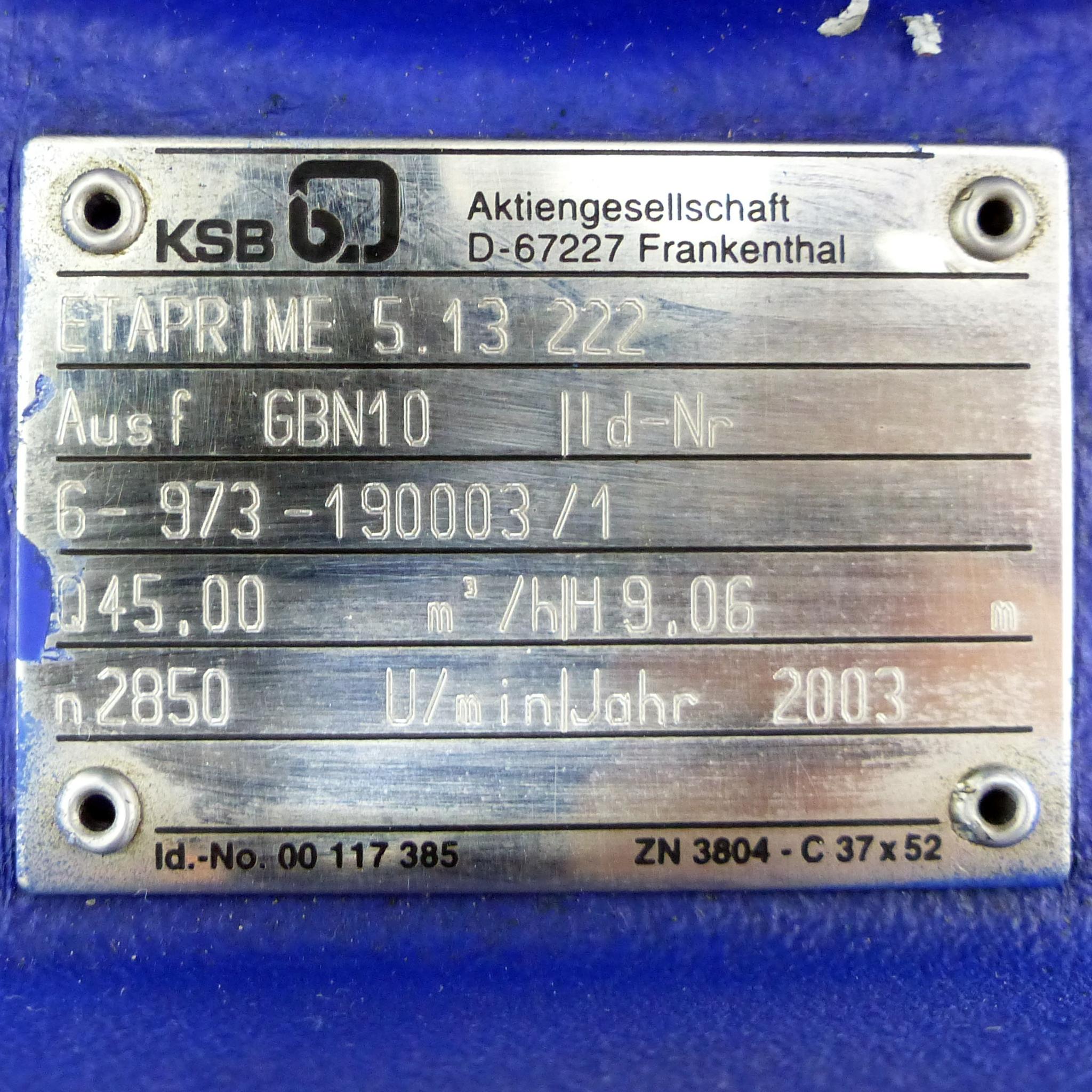 Produktfoto 2 von KSB Selbstsaugende Pumpe Etaprime 5. 13 222