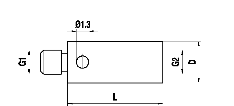 M2 auf M3 Adapter aus rostfreiem Stahl, L 10 mm, für Zeiss Anwendungen