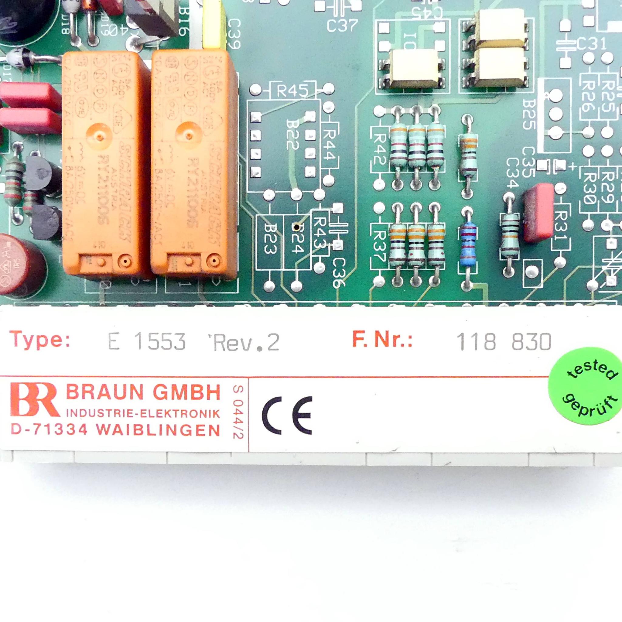 Produktfoto 2 von BRAUN GMBH Monitor Karte Rev.2