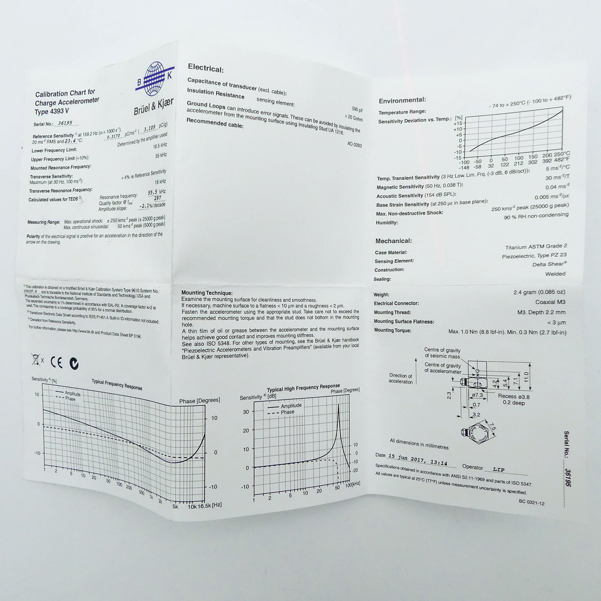 Produktfoto 3 von BRüEL & KJAER 2 Sensoren -4393-V--