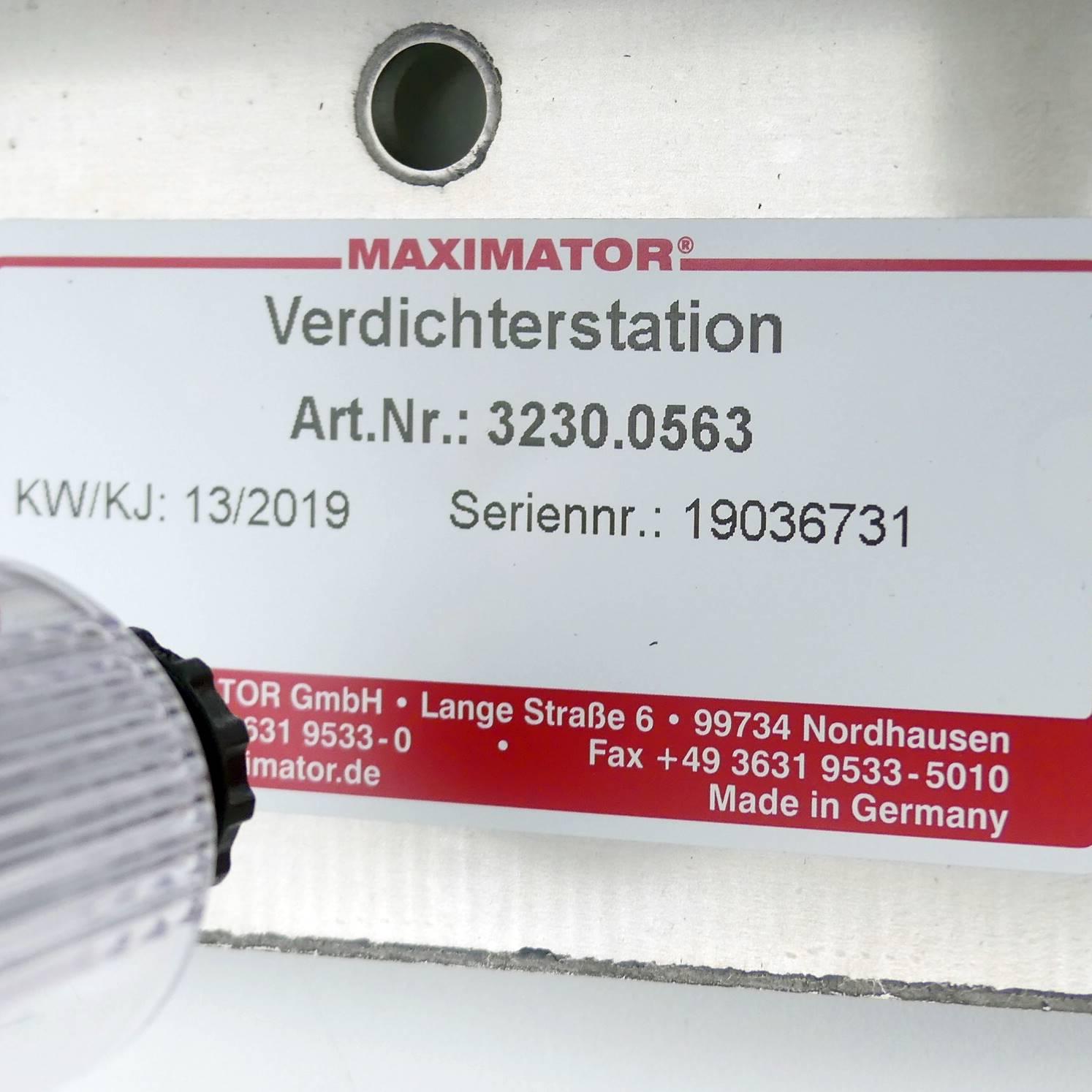 Produktfoto 2 von MAXIMATOR Verdichterstation