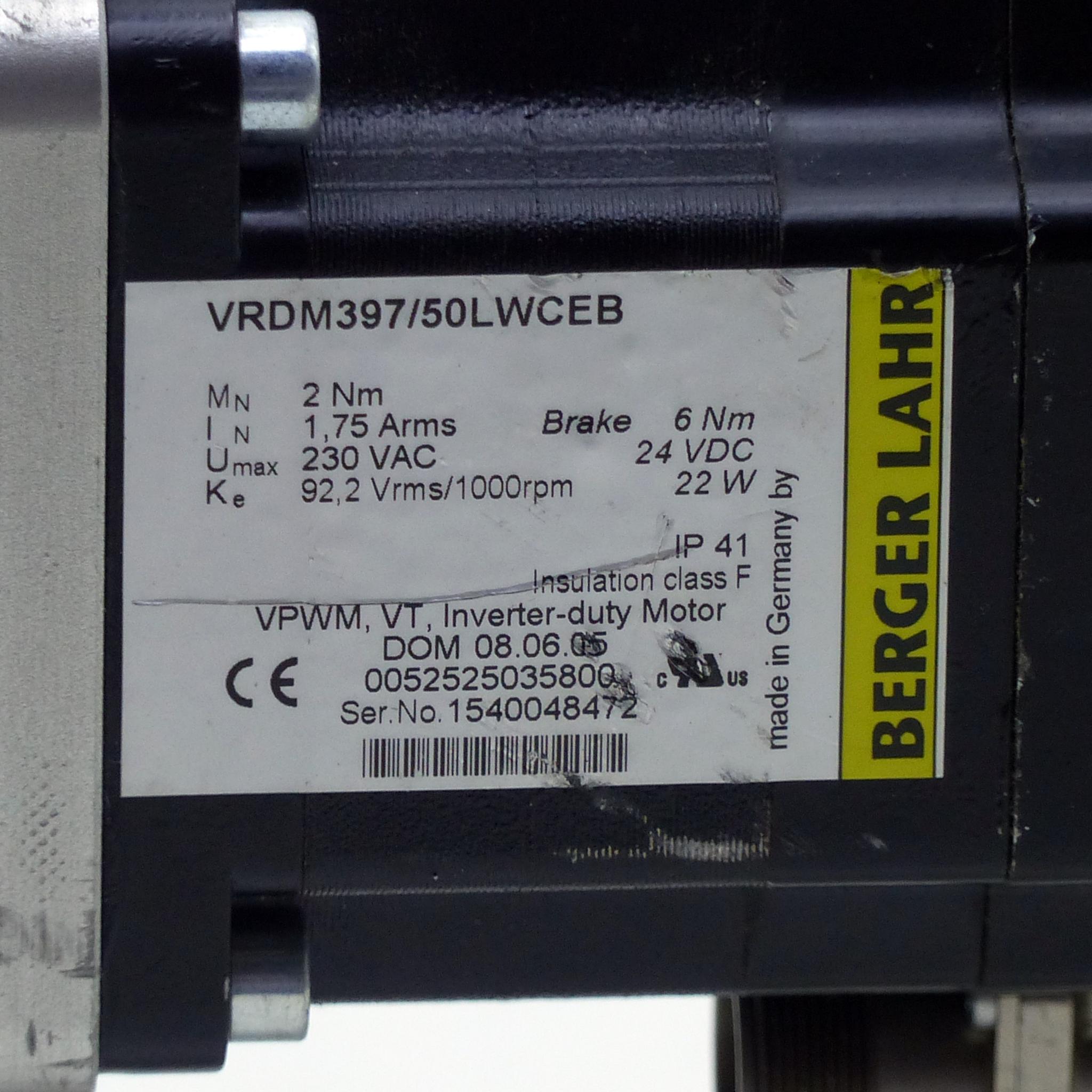 Produktfoto 2 von BERGER LAHR Servomotor