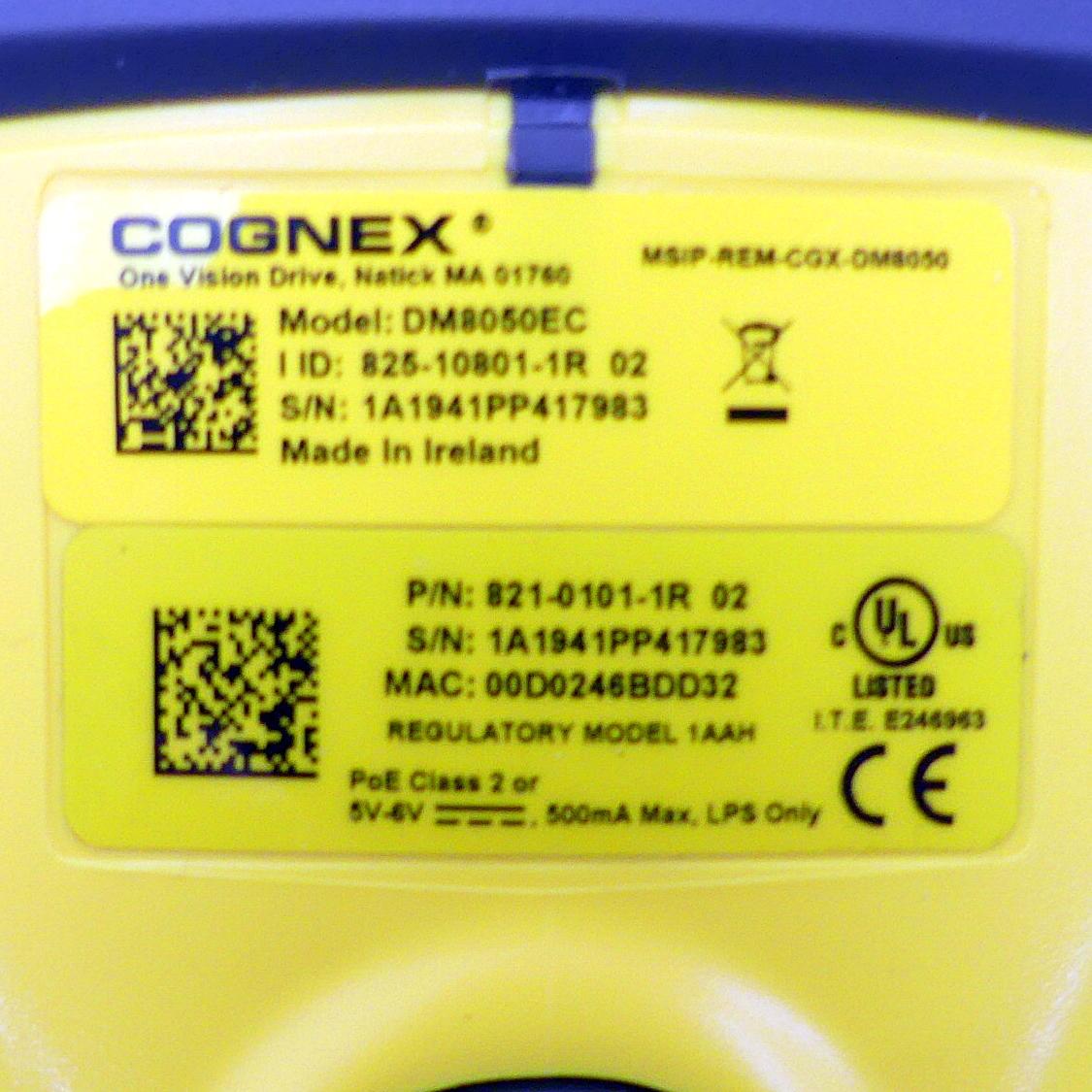 Produktfoto 2 von COGNEX Barcodescanner DM8050EC