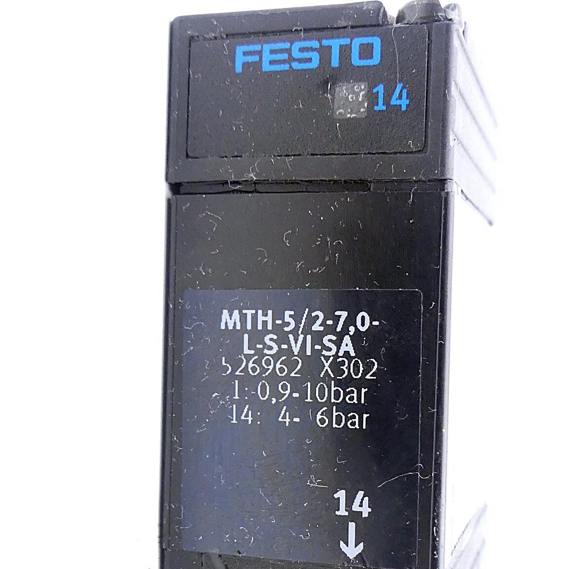 Produktfoto 2 von FESTO Magnetventil MTH-5/2-7,0-L-S-VI-SA