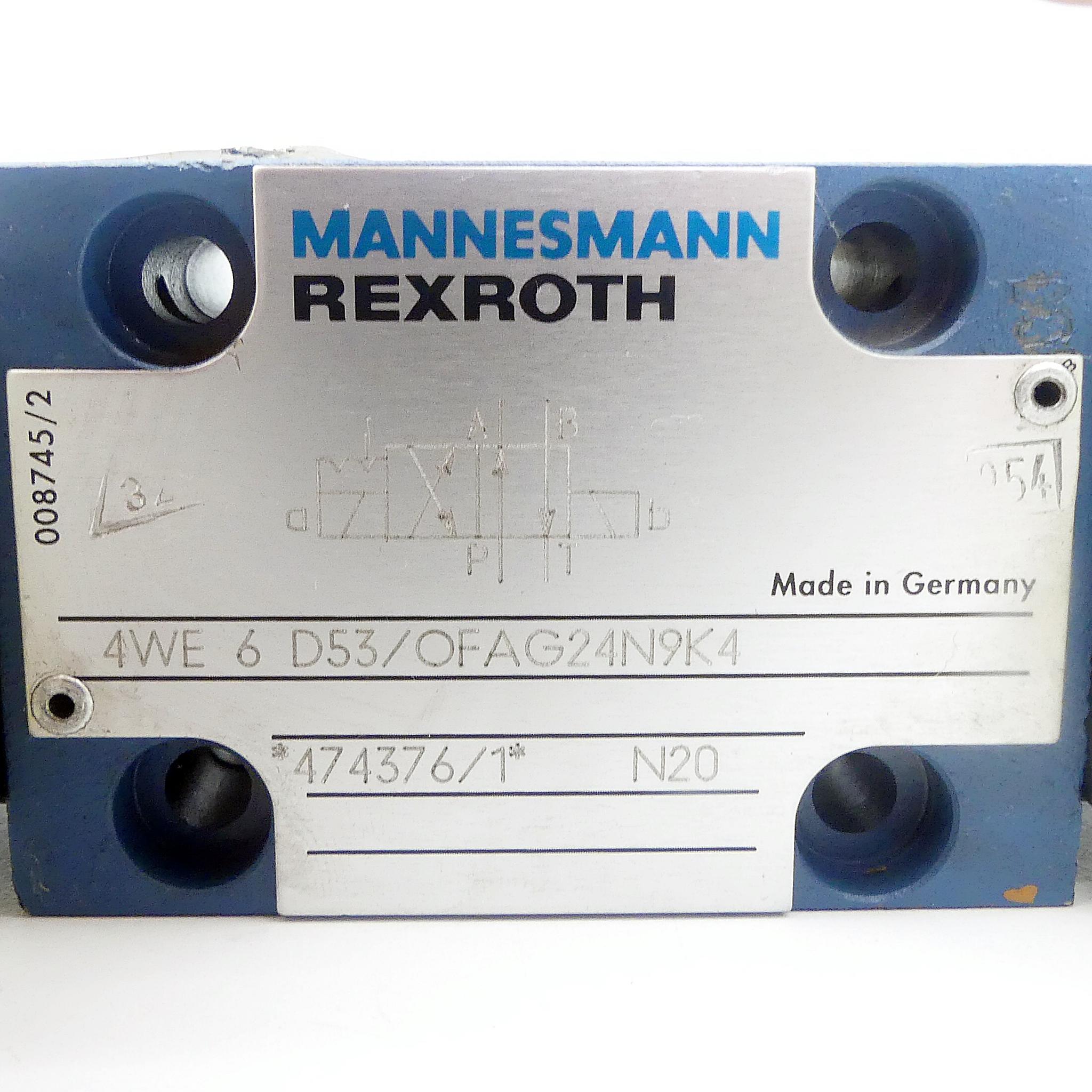 Produktfoto 2 von REXROTH 3/4 Wegeventil