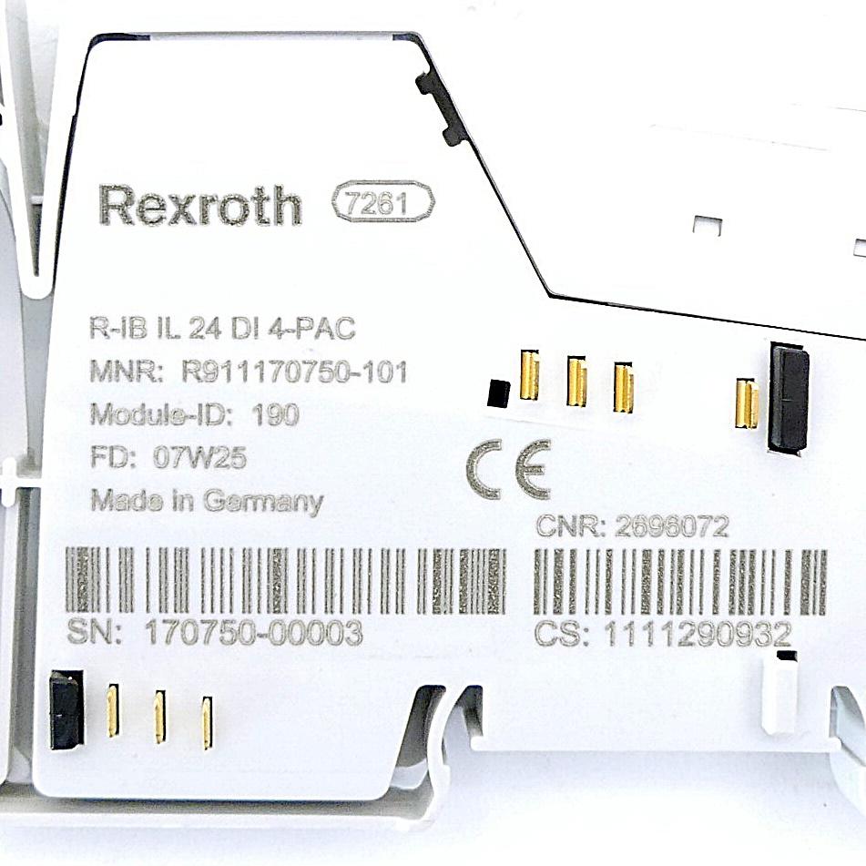 Produktfoto 2 von REXROTH Inline Funktions-Klemme R-IB IL 24 DI 4-PAC