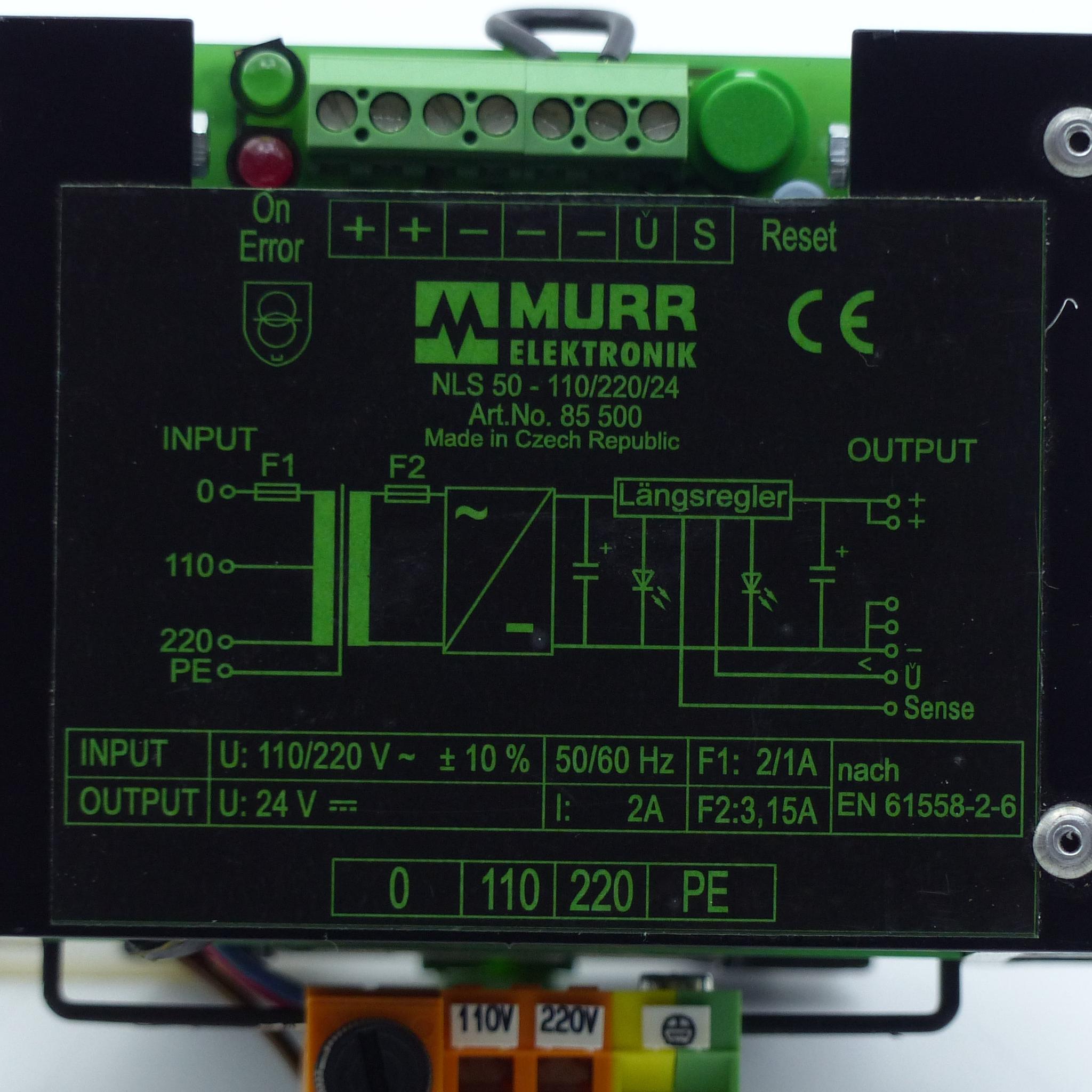 Produktfoto 2 von MURRELEKTRONIK Netzgerät NLS 50 110/220/24;