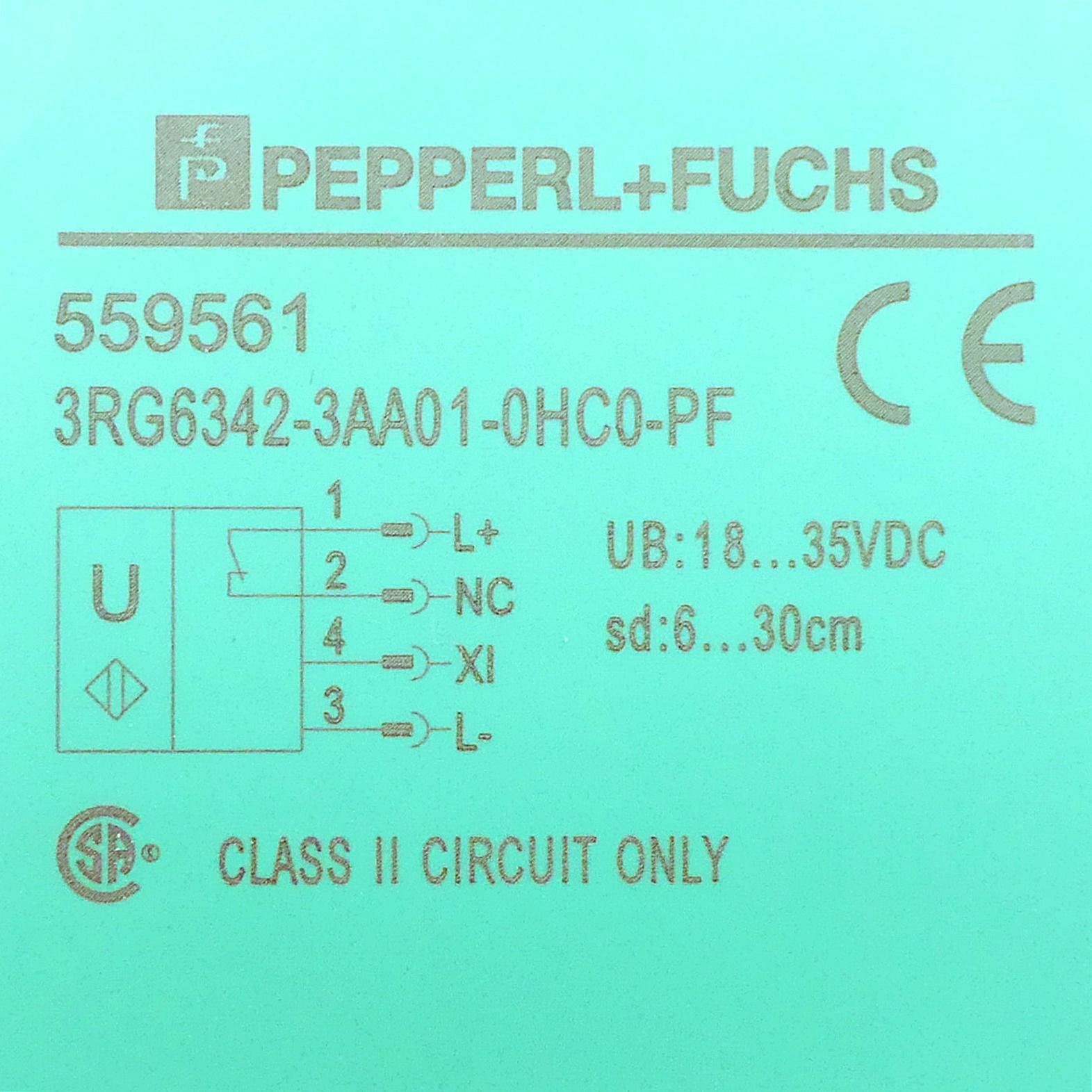 Produktfoto 2 von PEPPERL+FUCHS Ultraschall-Sensor 559561