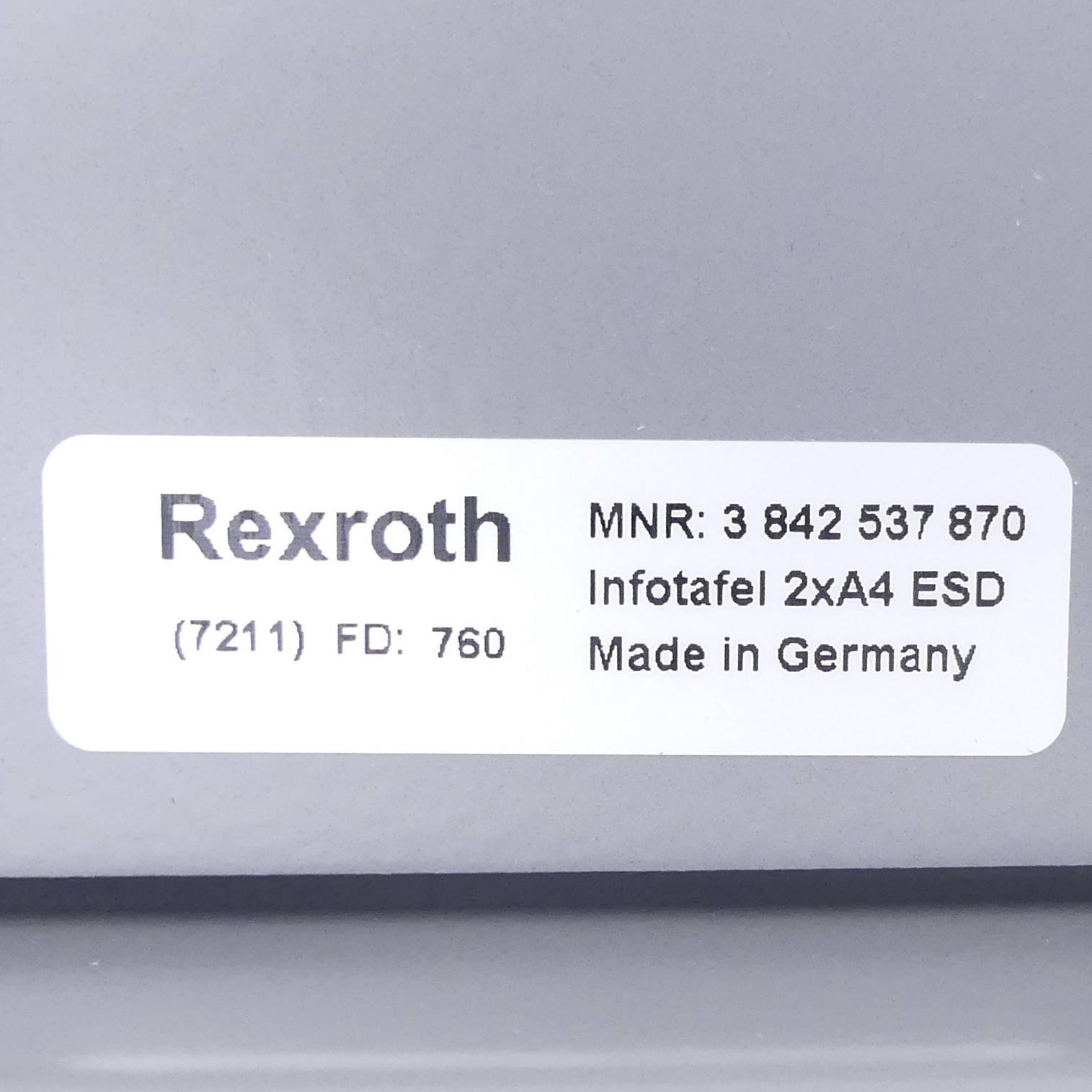 Produktfoto 2 von REXROTH Infotafel