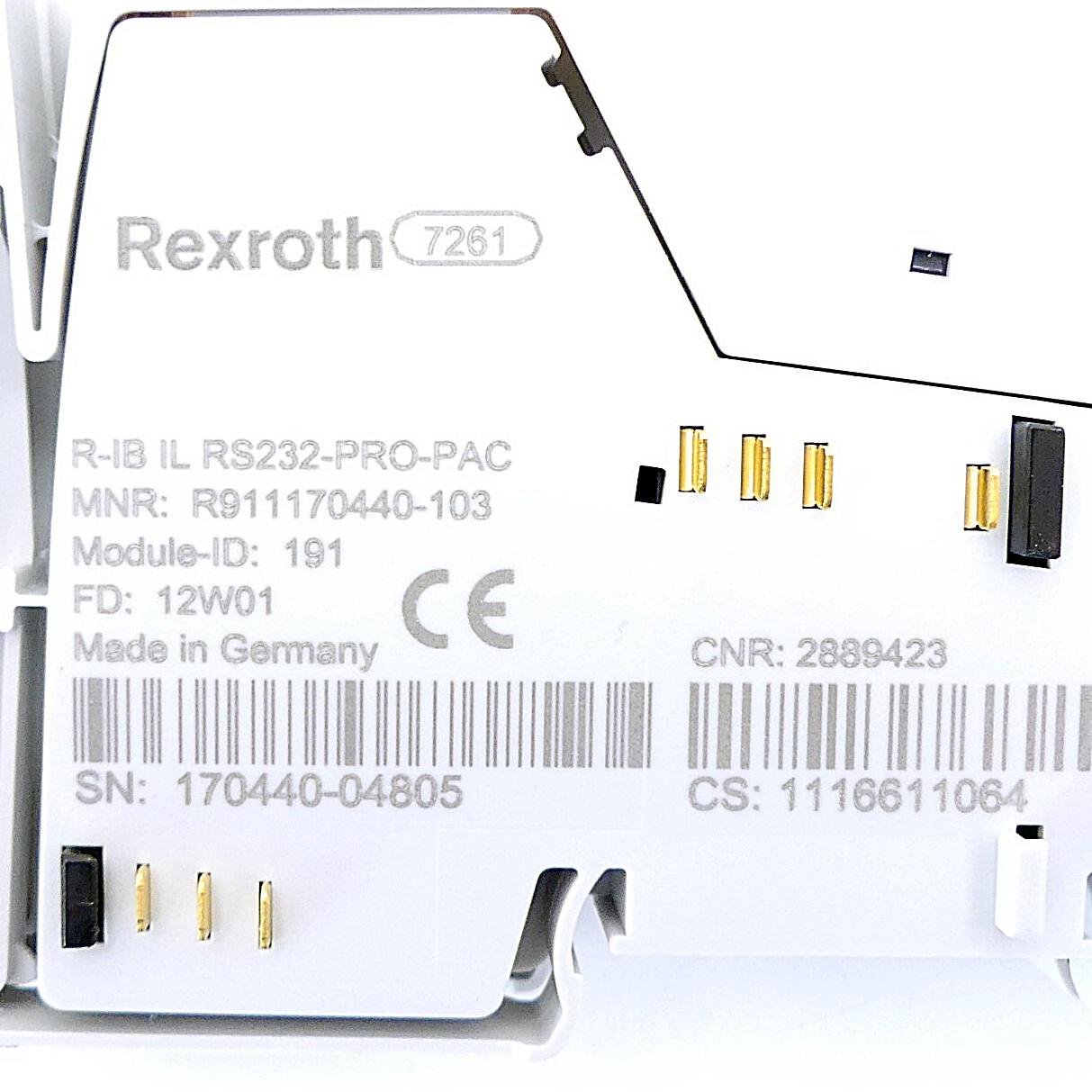 Produktfoto 2 von REXROTH Serielle Einheit R-IB IL RS232-PRO-PAC