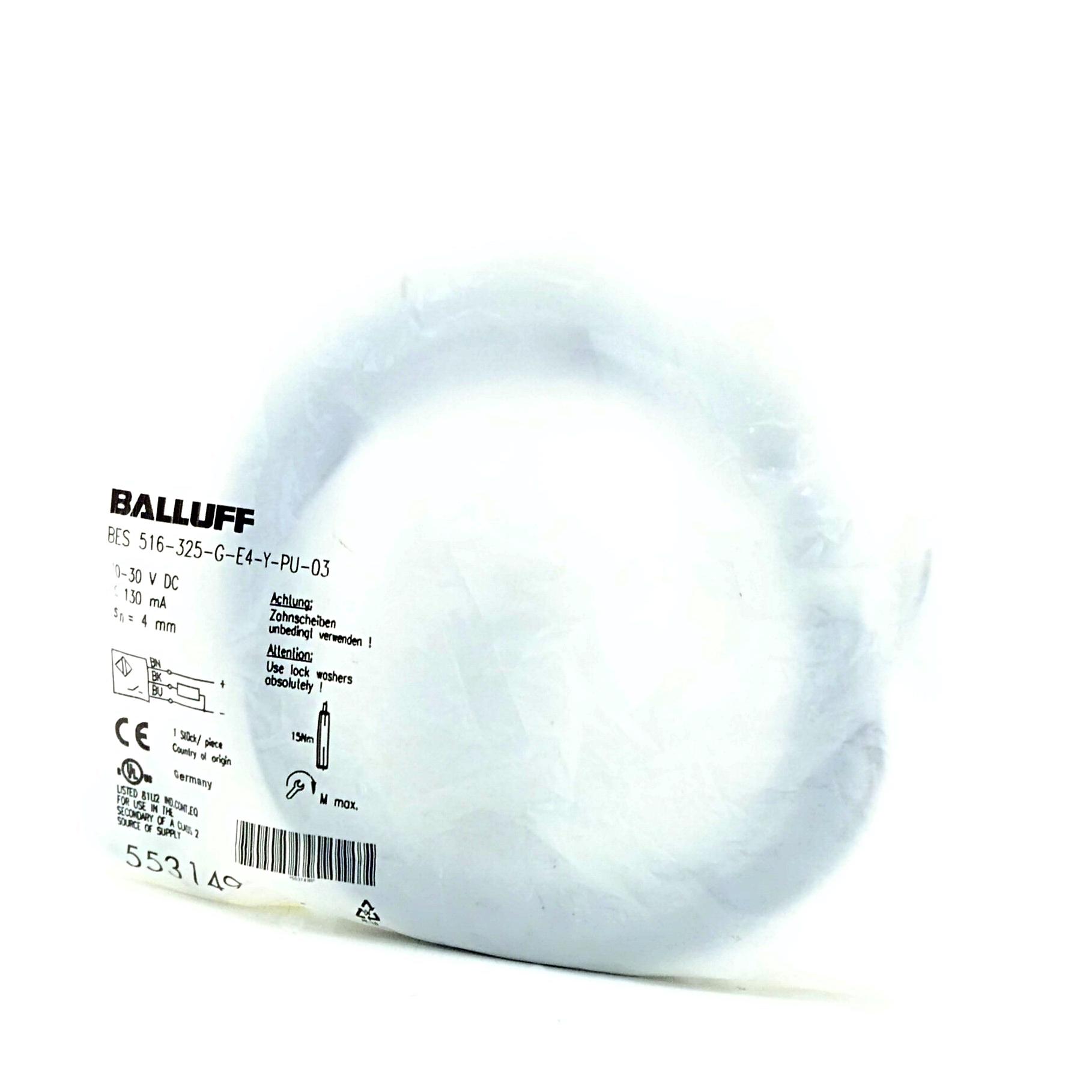 Produktfoto 2 von BALLUFF Näherungsschalter BES 516-325-G-E4-Y-PU-03