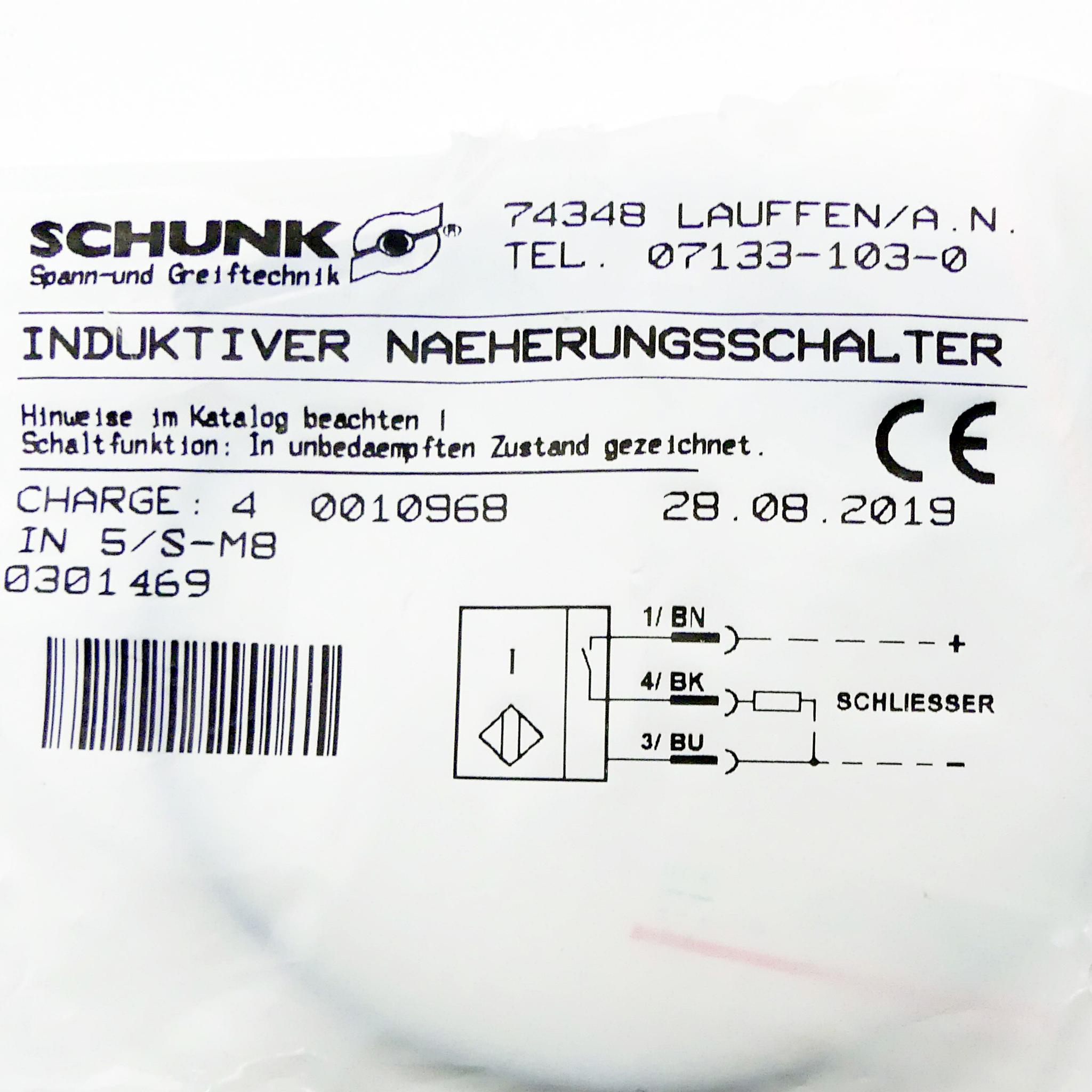 Produktfoto 2 von SCHUNK Induktiver Näherungsschalter