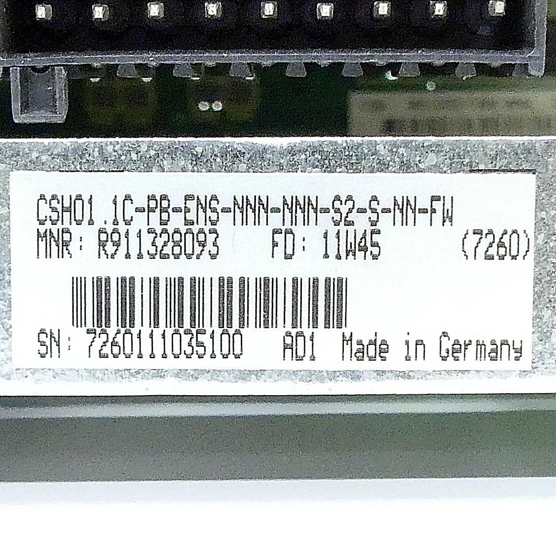 Produktfoto 2 von REXROTH IndraDrive Control Unit CSH01.1C-PB-ENS-NNN-NNN-S2-S-NN-FW