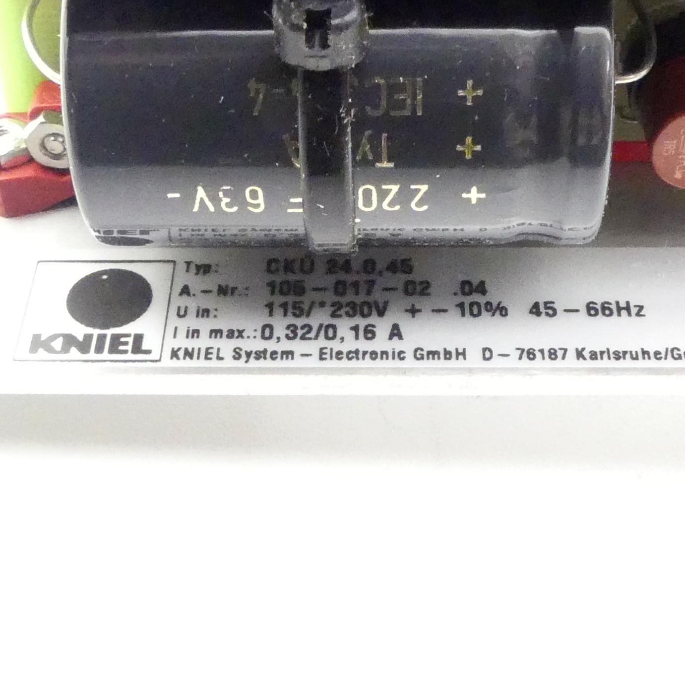 Produktfoto 2 von KNIEL Linearregler Steckkarte CÜK 24.0,45