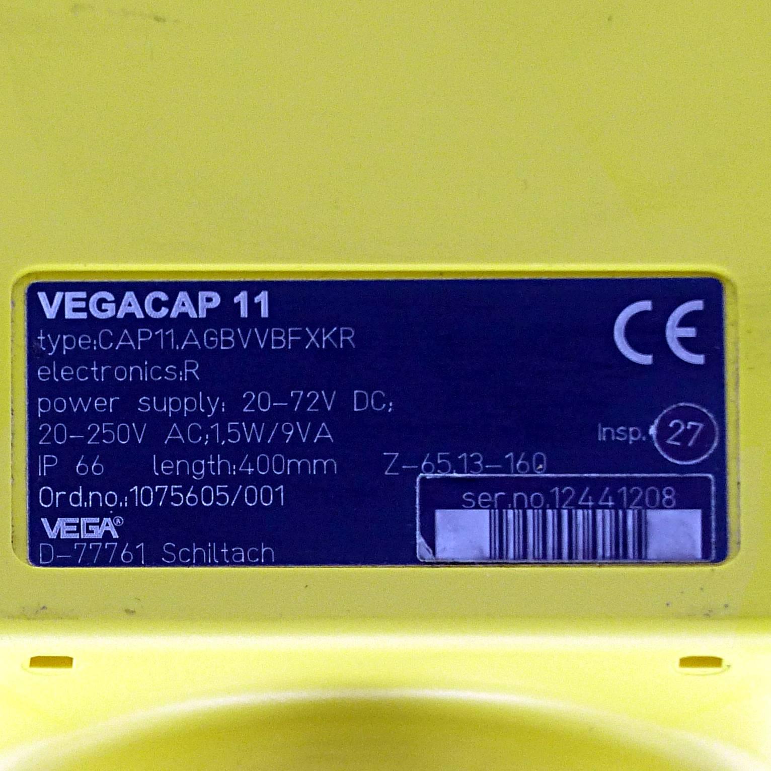 Produktfoto 2 von VEGA VEGA Stabmesssonde VEGACAP 11