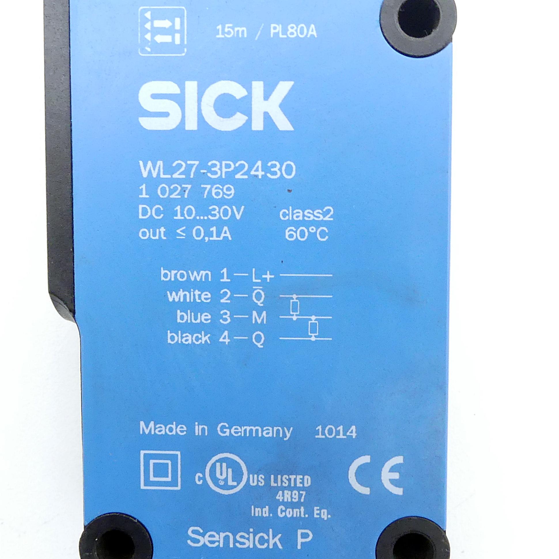 Produktfoto 2 von SICK Lichtschranke WL27-3P2430