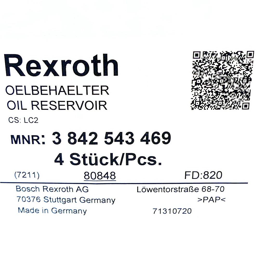 Produktfoto 2 von REXROTH 4 Stück Ölbehälter 3 842 543 469