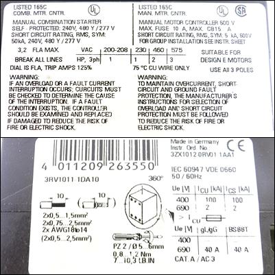 Produktfoto 2 von SIEMENS Leistungsschalter 3RV1011-1DA10