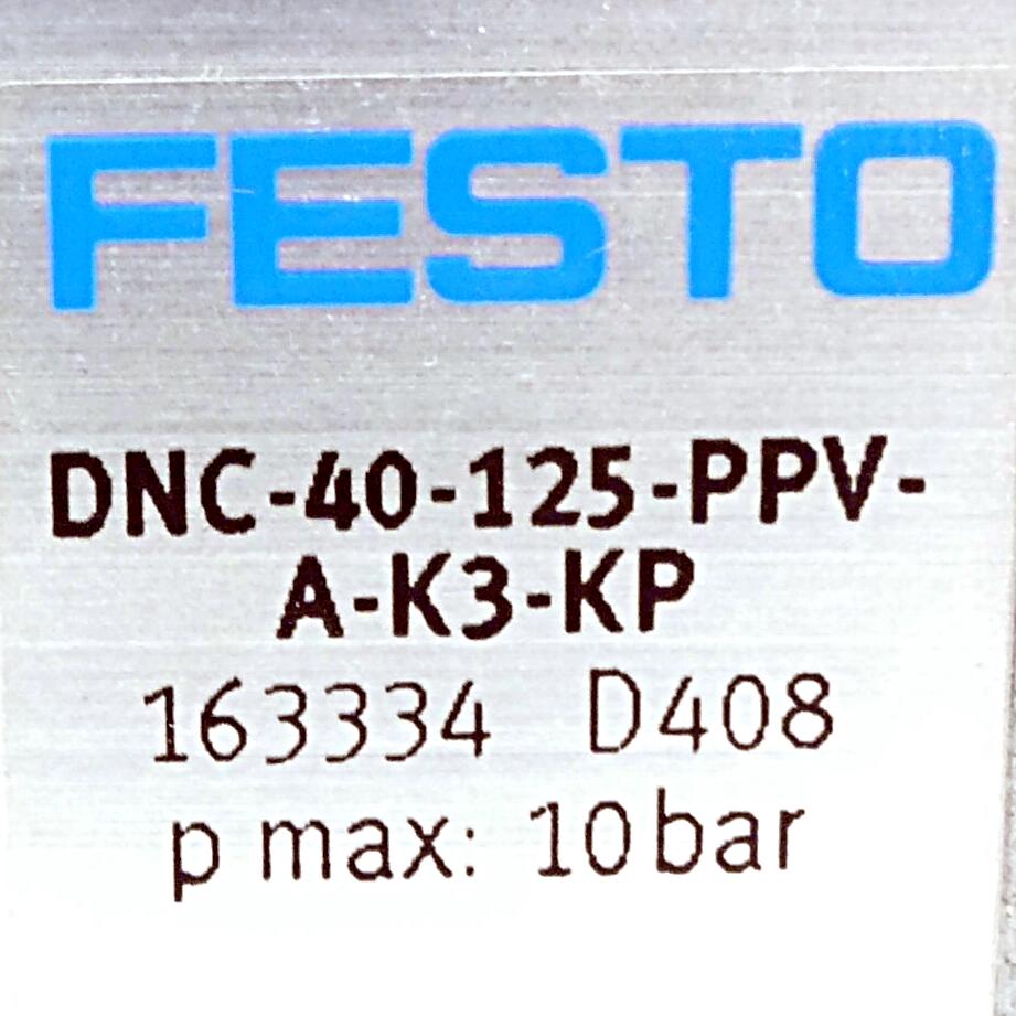 Produktfoto 2 von FESTO Normzylinder DNC-40-125-PPV-A-K3-KP