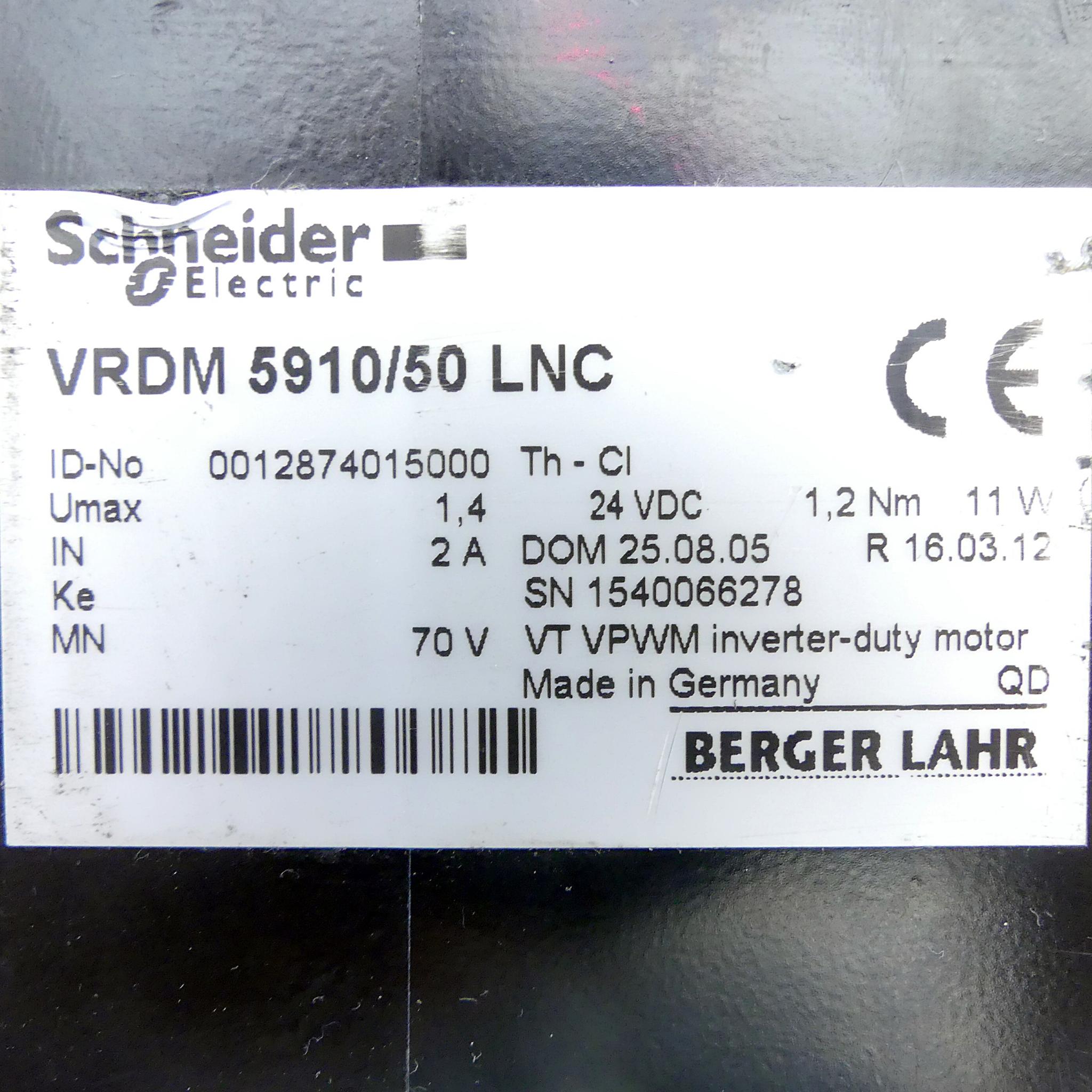 Produktfoto 2 von BERGER LAHR Schrittmotor VRDM5910/50 LNC