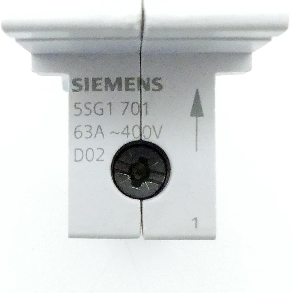 Produktfoto 2 von SIEMENS 7 Stück Sicherungssockel 55G1 701