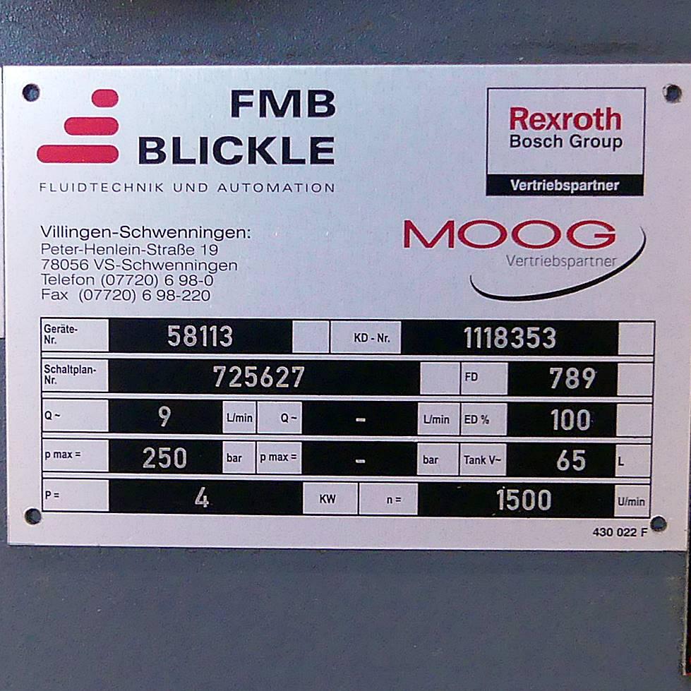 Produktfoto 2 von FMB BLICKLE Hydraulikaggregat 58113