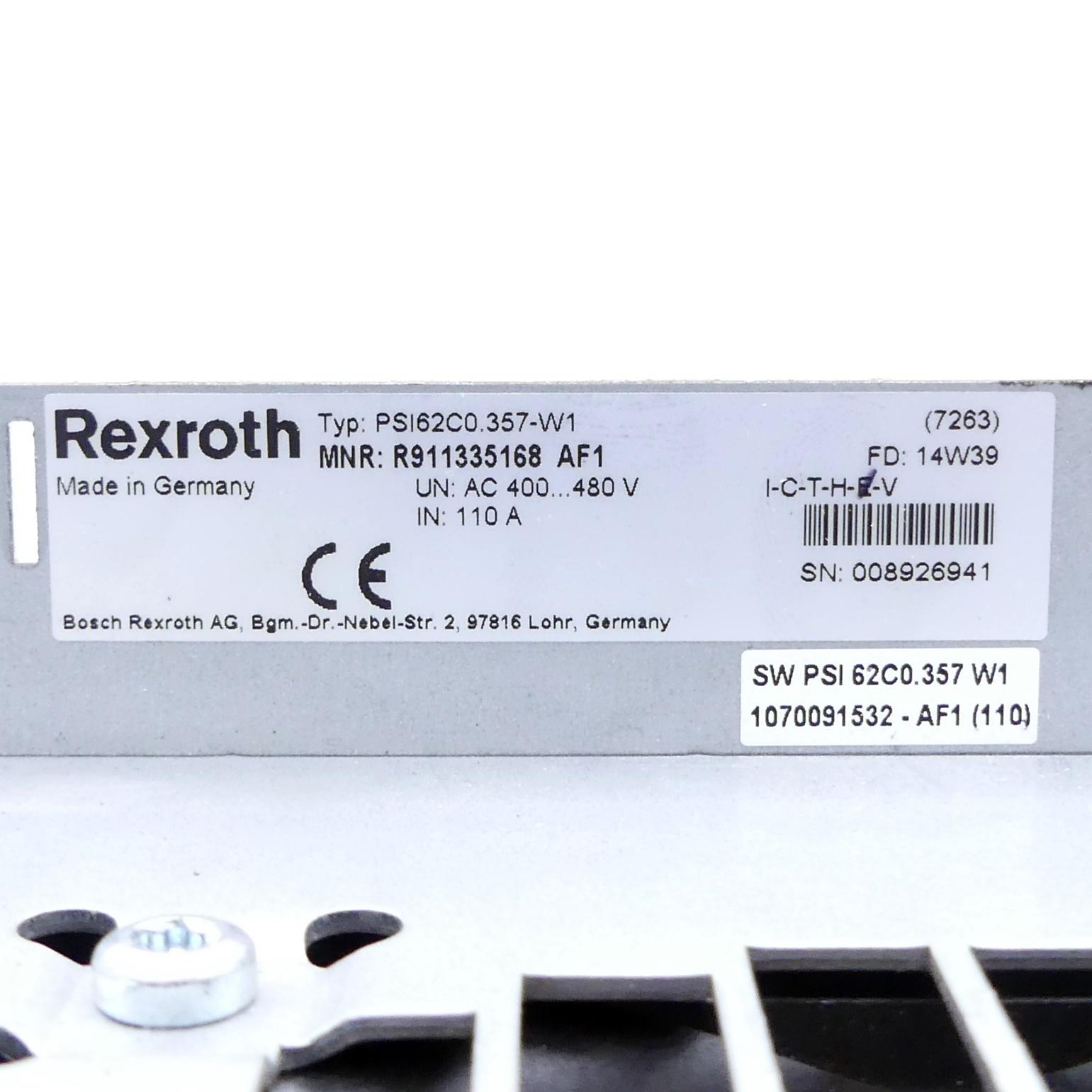 Produktfoto 2 von REXROTH Mittelfrequenz-Inverter PSI 6200