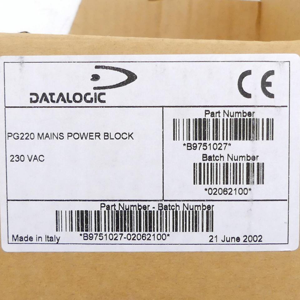 Produktfoto 2 von DATALOGIC PG220 Mains Power Block 230 VAC