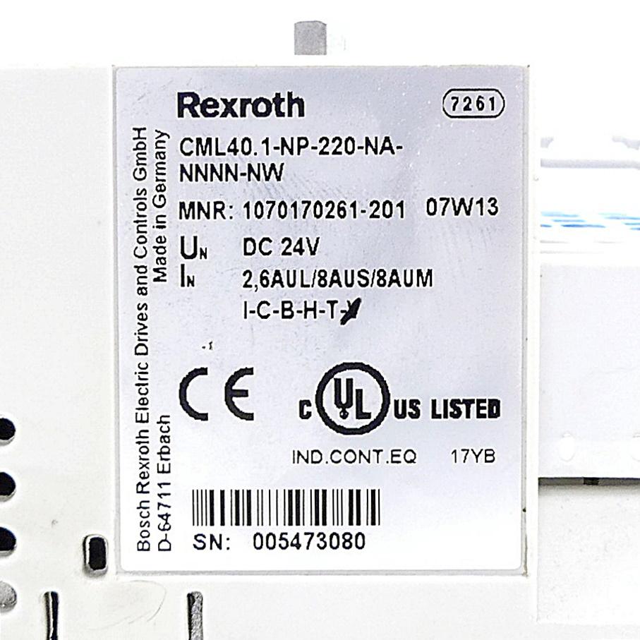 Produktfoto 2 von REXROTH Indra Control L40 CML40.1-NP-220-NA-NNNN-NW