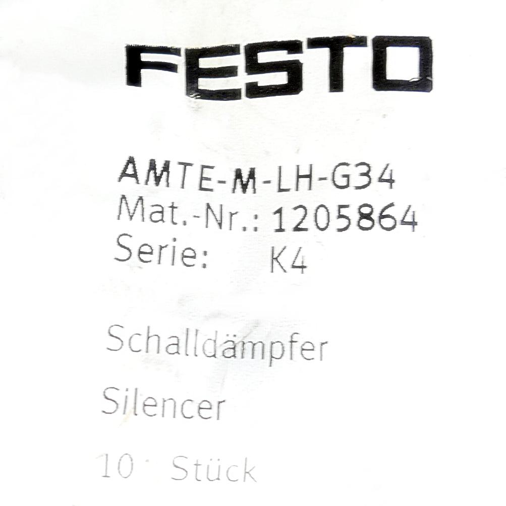 Produktfoto 2 von FESTO 10x Schalldämpfer AMTE-M-LH-G34