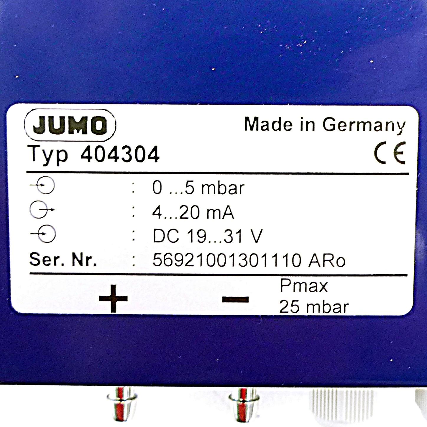 Produktfoto 2 von JUMO Druck- und Differenzdruckmessumformer