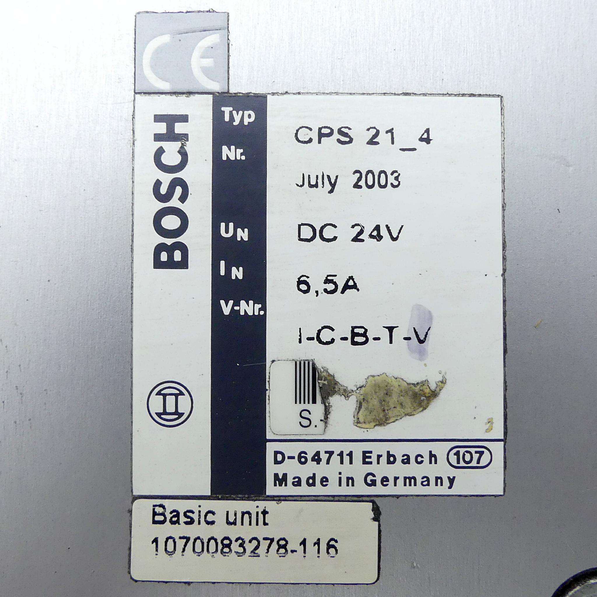 Produktfoto 2 von BOSCH Bedienterminal CPS21_4