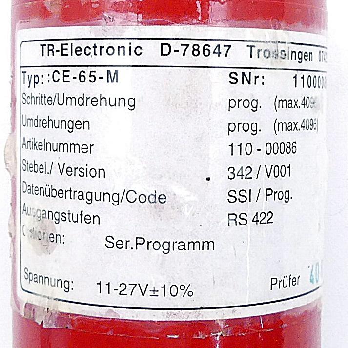 Produktfoto 2 von TR ELECTRONIC Drehgeber CE-65-M