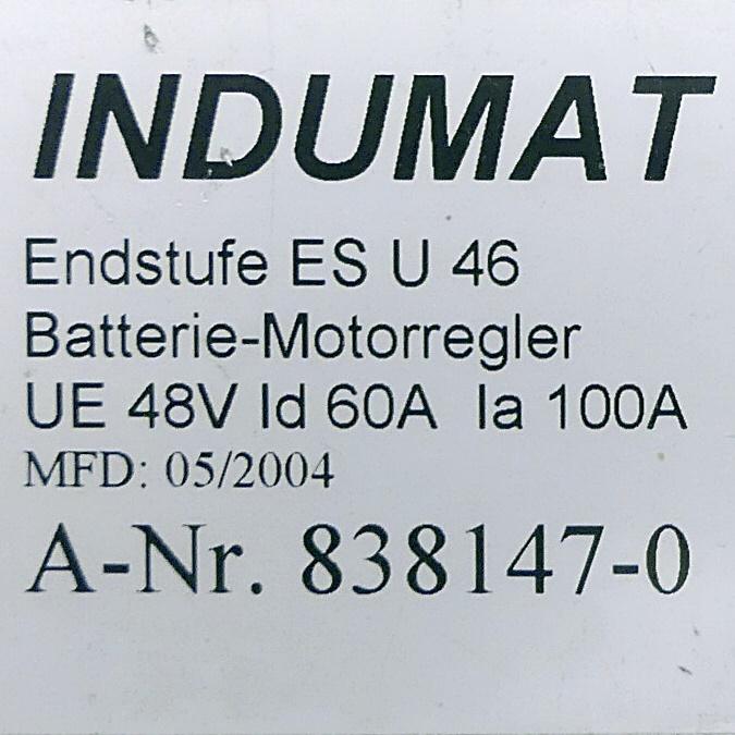 Produktfoto 2 von INDUMAT Endstufe ES U 46 Batterie - Motorregler