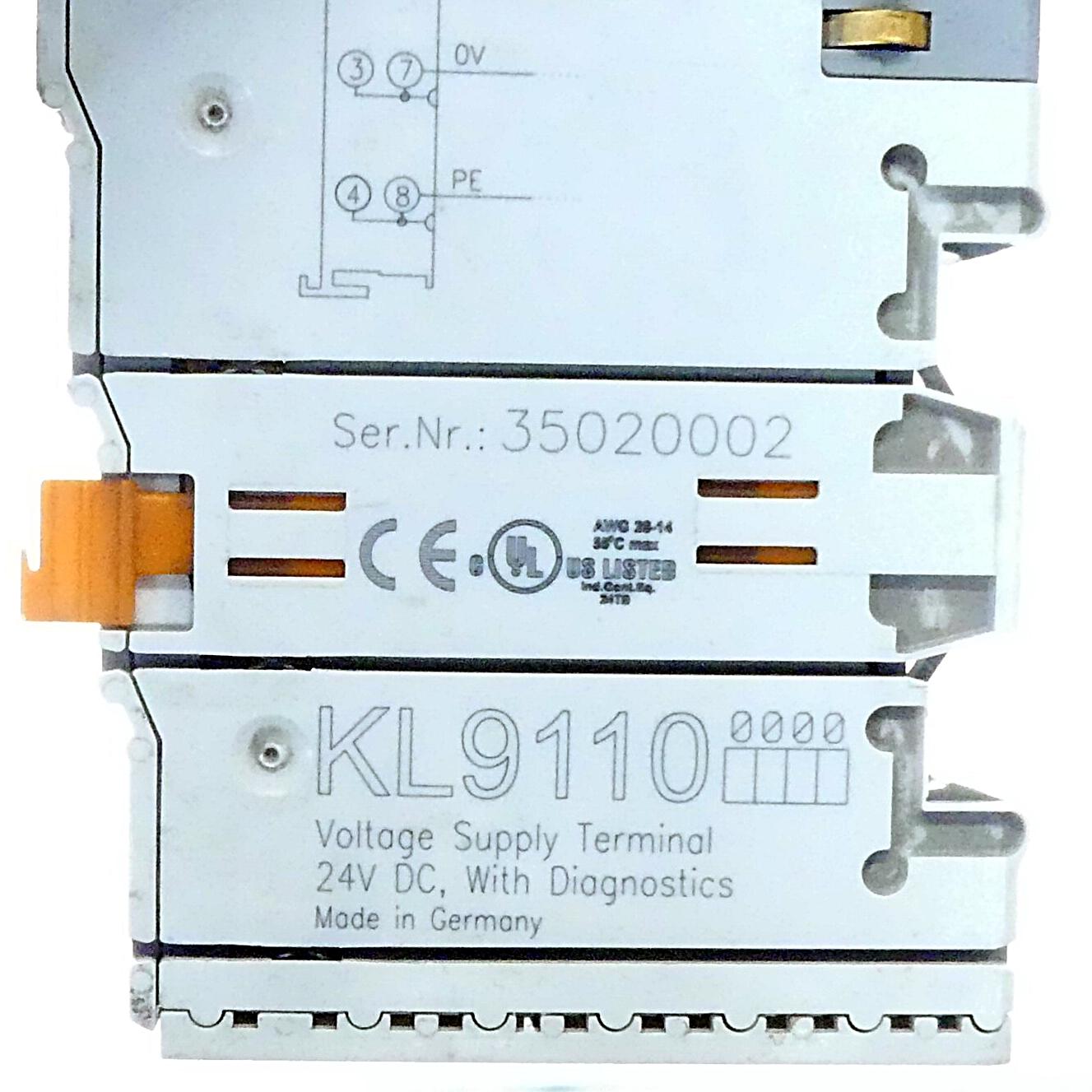 Produktfoto 2 von BECKHOFF Eingangsklemme KL9110 3 Stück