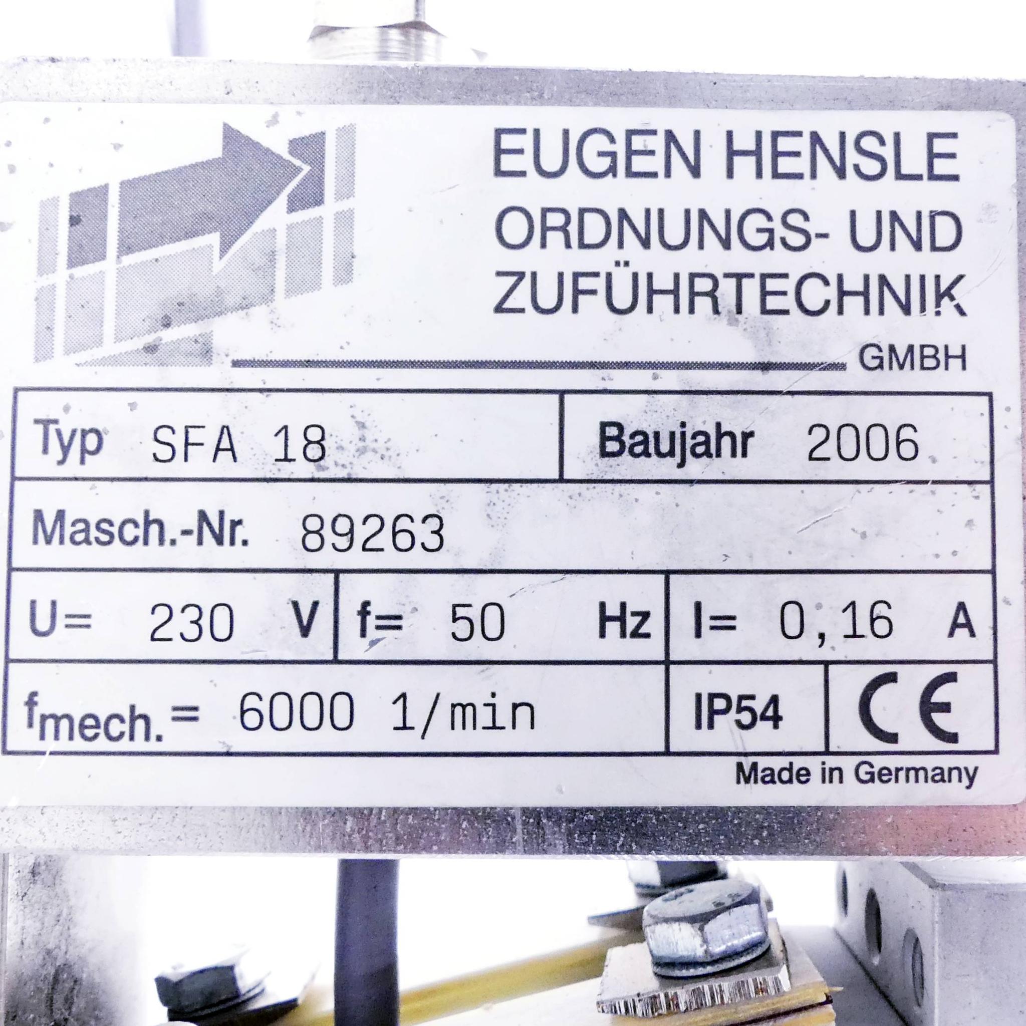 Produktfoto 2 von HENSLE Linearförderer SFA