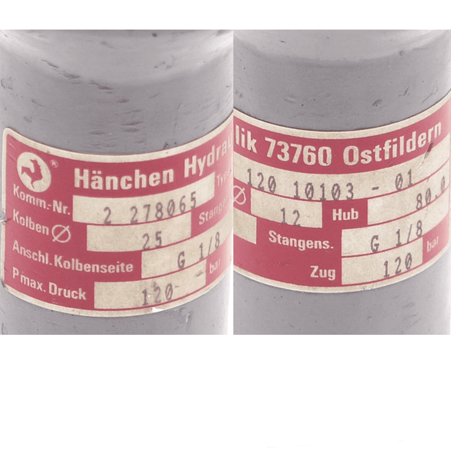 Produktfoto 2 von HäNCHEN HYDRAULIK HÄNCHEN Hydraulikzylinder 25 x 80