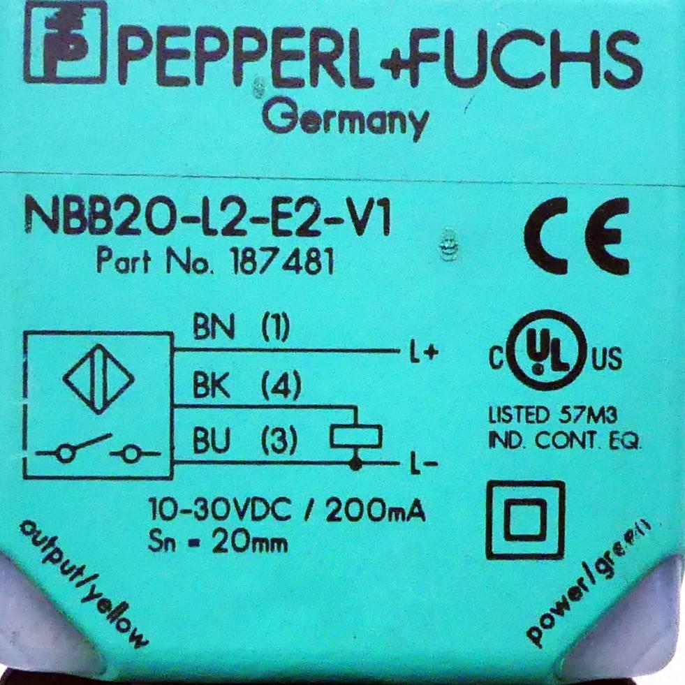 Produktfoto 2 von PEPPERL+FUCHS Induktiver Sensor NBB20-L2-E2-V1